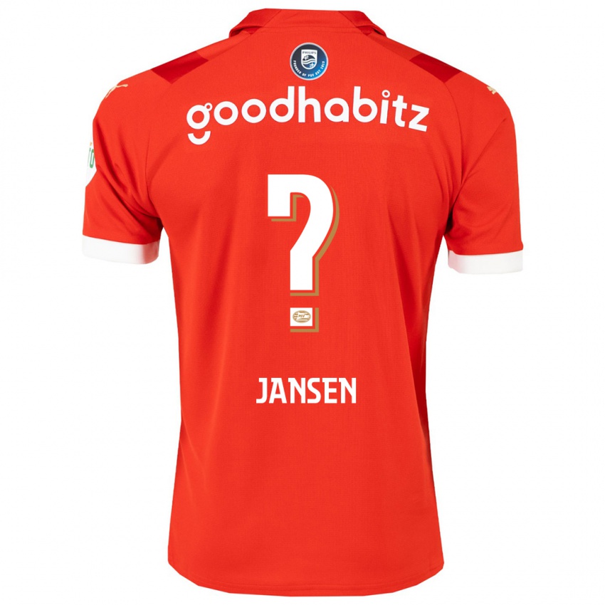 Dzieci Koen Jansen #0 Czerwony Domowa Koszulka 2023/24 Koszulki Klubowe
