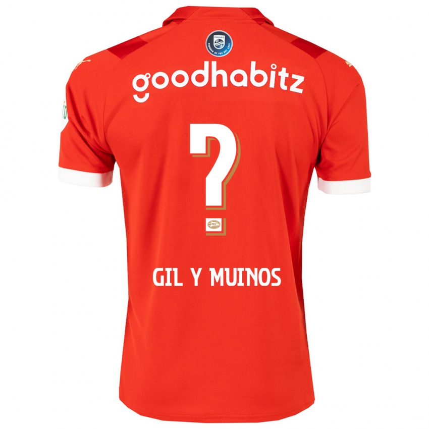 Dzieci Yael Gil Y Muinos #0 Czerwony Domowa Koszulka 2023/24 Koszulki Klubowe