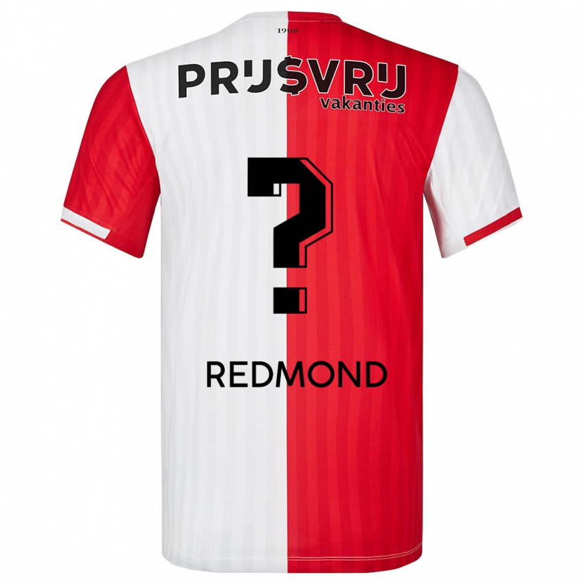 Dzieci Zepiqueno Redmond #0 Czerwony Biały Domowa Koszulka 2023/24 Koszulki Klubowe