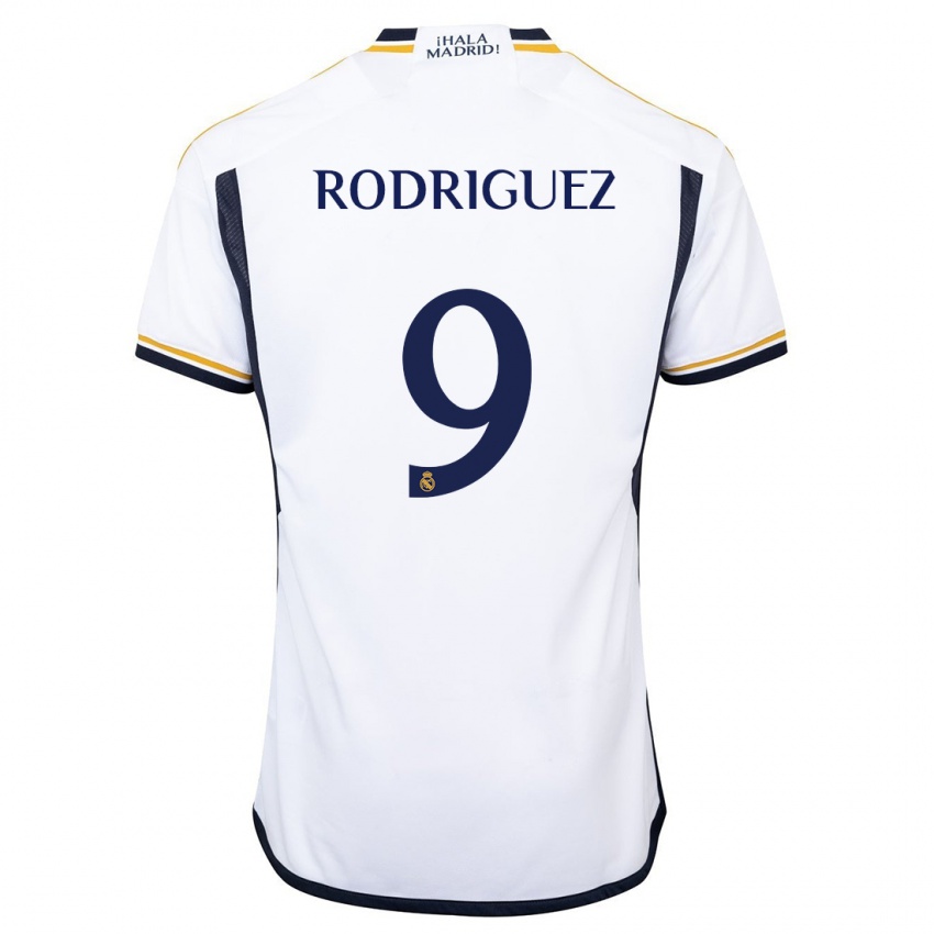 Dzieci Alvaro Rodriguez #9 Biały Domowa Koszulka 2023/24 Koszulki Klubowe