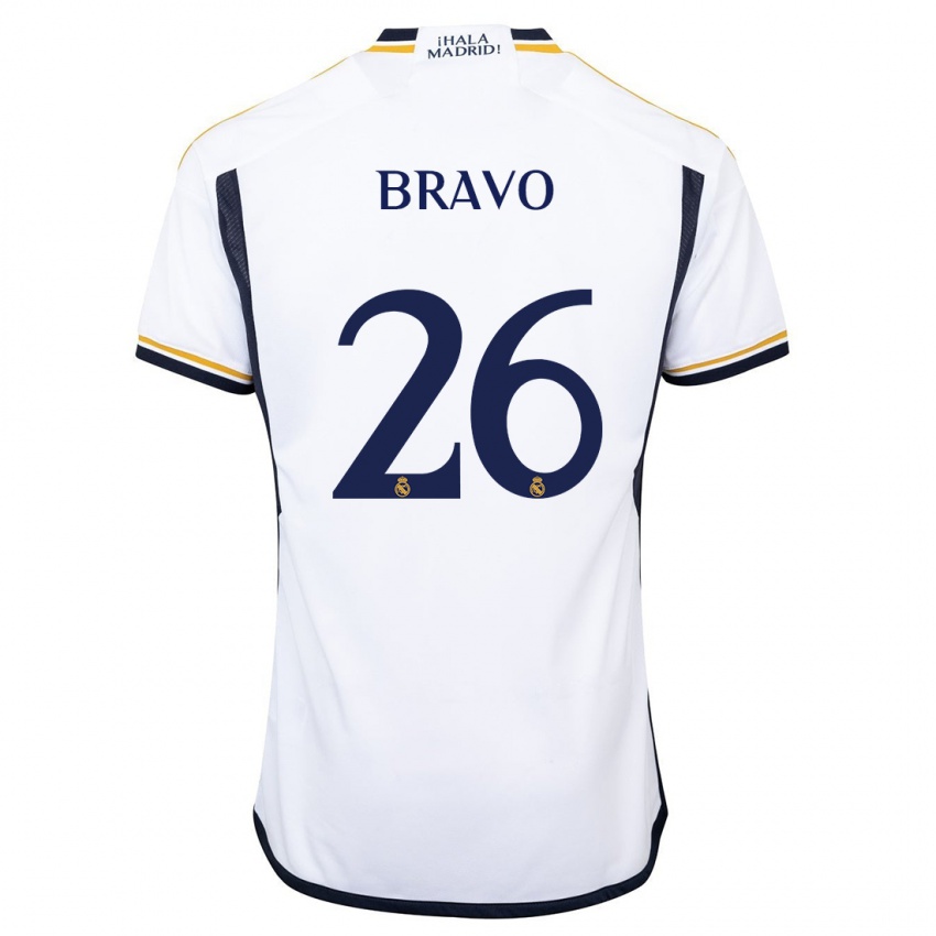 Dzieci Iker Bravo #26 Biały Domowa Koszulka 2023/24 Koszulki Klubowe