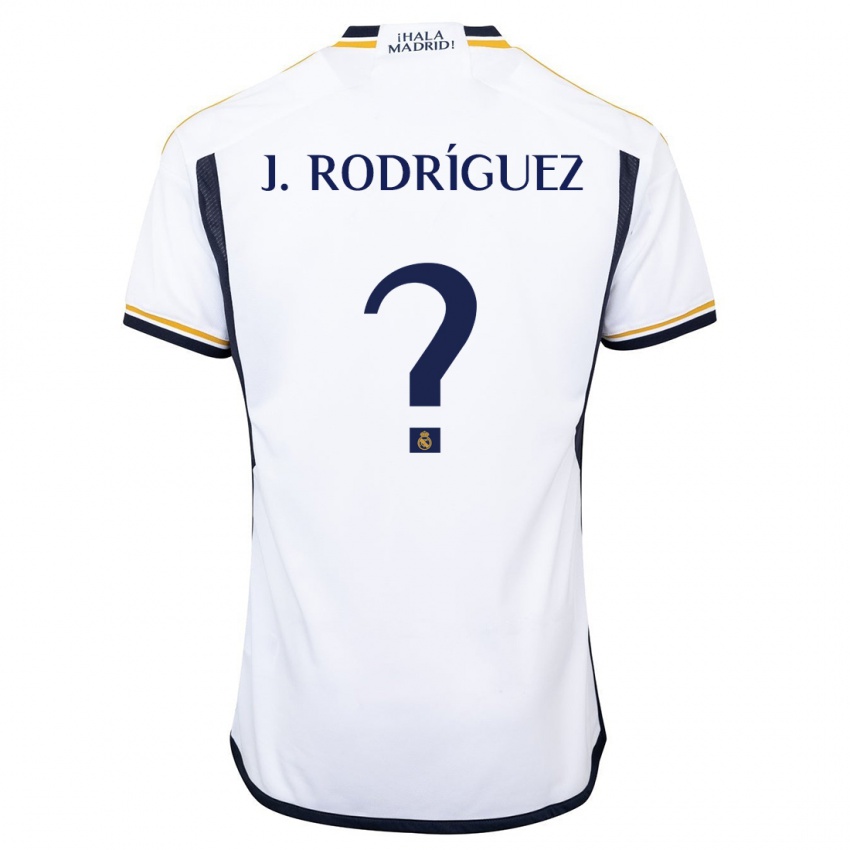 Dzieci Juan Rodríguez #0 Biały Domowa Koszulka 2023/24 Koszulki Klubowe
