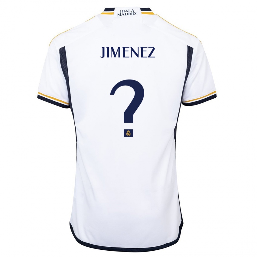 Dzieci David Jimenez #0 Biały Domowa Koszulka 2023/24 Koszulki Klubowe