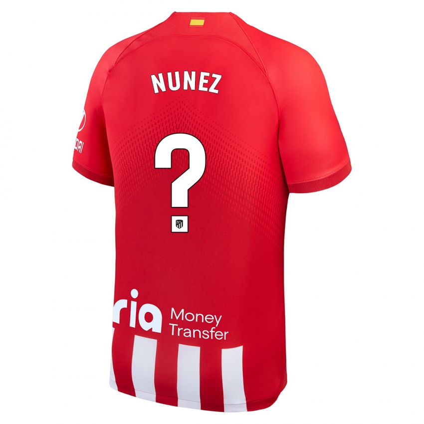 Dzieci Rafael Nunez #0 Czerwony Biały Domowa Koszulka 2023/24 Koszulki Klubowe