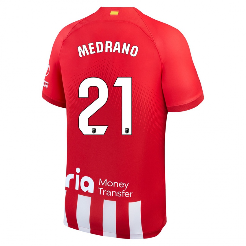 Dzieci Fernando Medrano #21 Czerwony Biały Domowa Koszulka 2023/24 Koszulki Klubowe