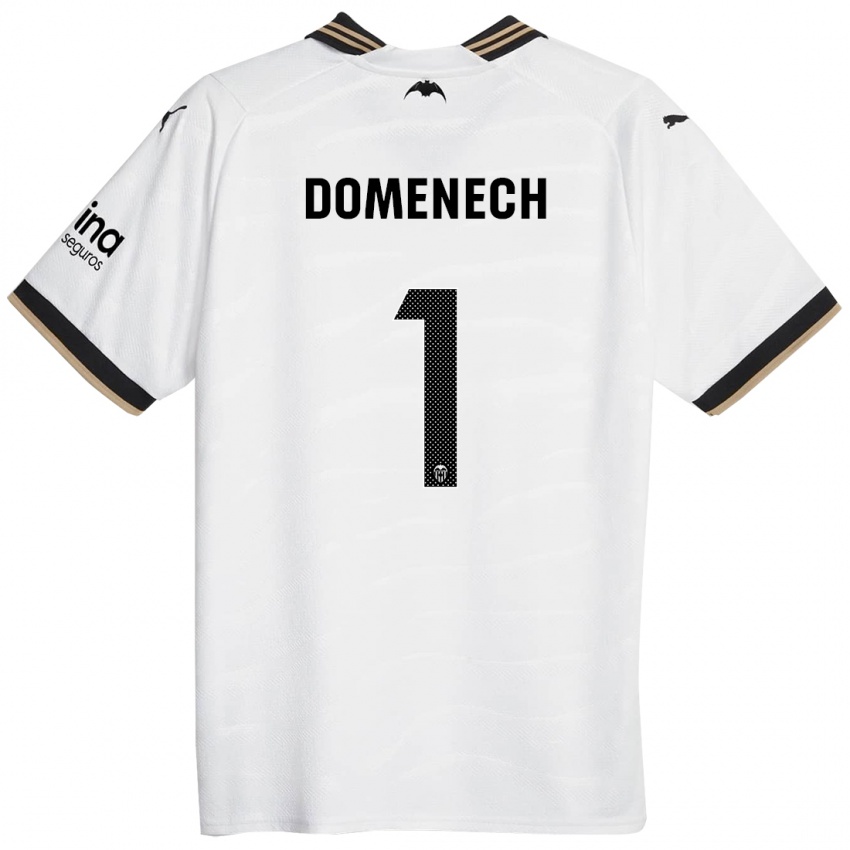 Dzieci Jaume Domenech #1 Biały Domowa Koszulka 2023/24 Koszulki Klubowe