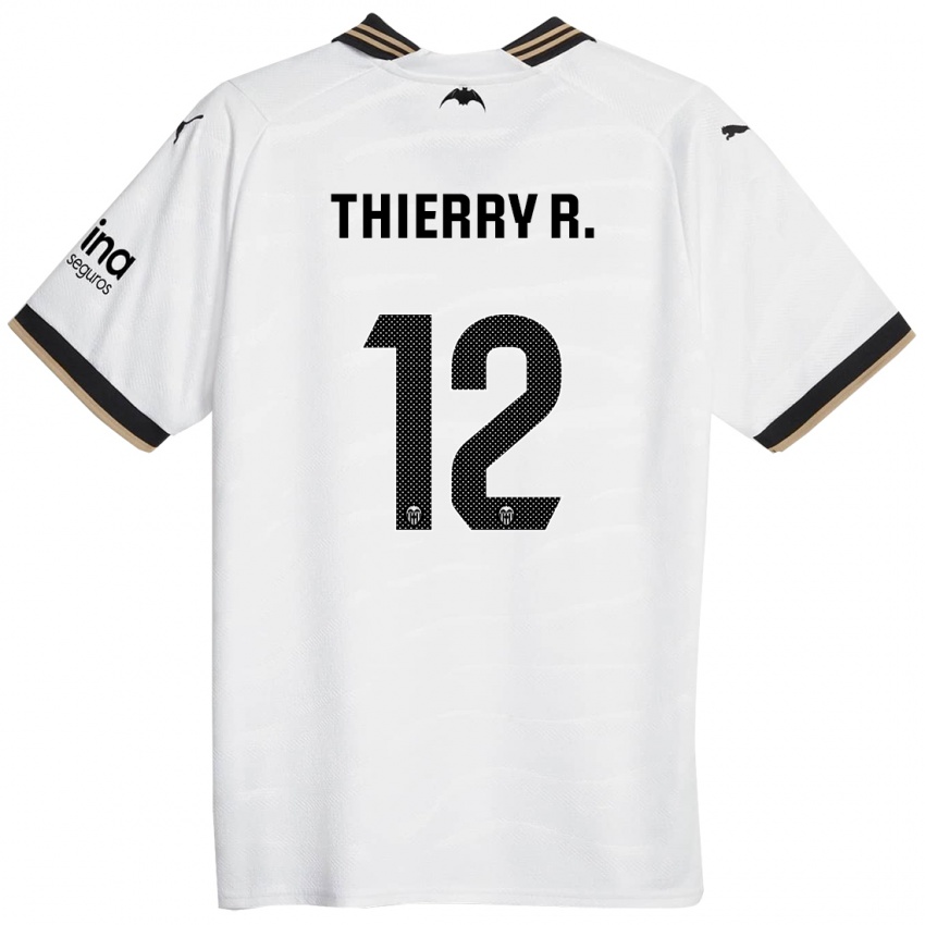 Dzieci Thierry Correia #12 Biały Domowa Koszulka 2023/24 Koszulki Klubowe