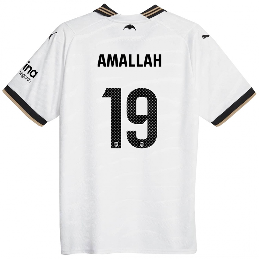 Dzieci Selim Amallah #19 Biały Domowa Koszulka 2023/24 Koszulki Klubowe