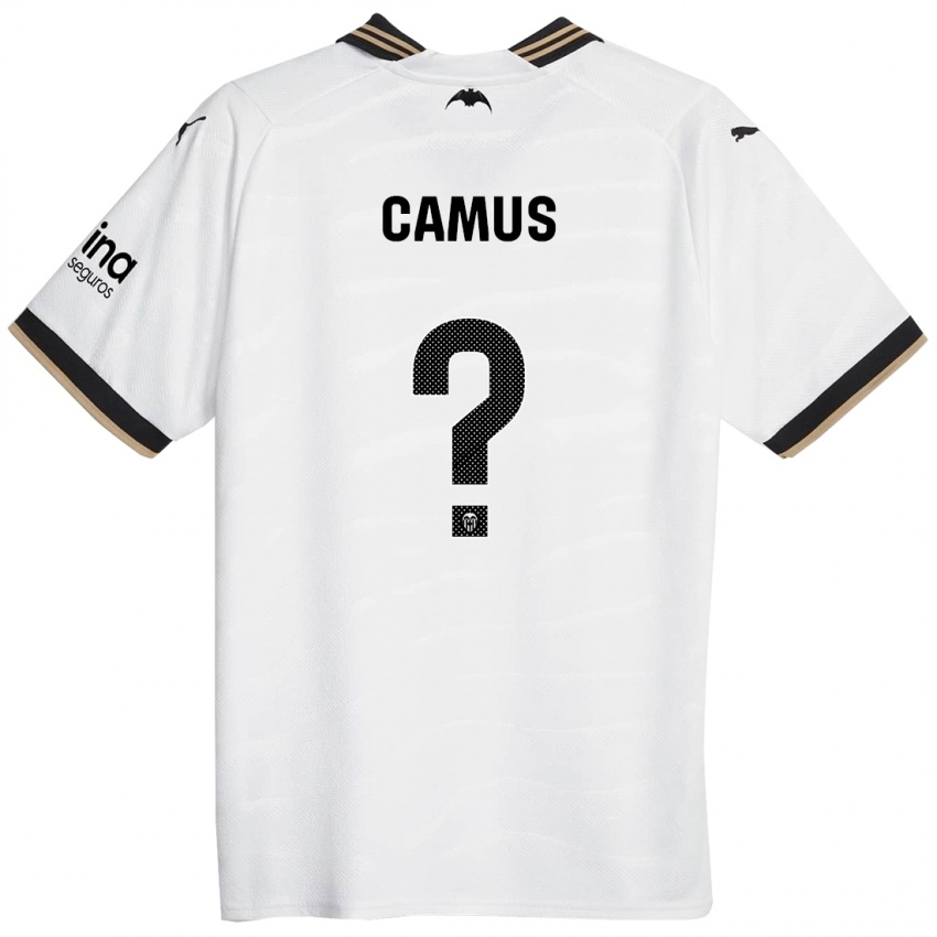 Dzieci Marco Camus #0 Biały Domowa Koszulka 2023/24 Koszulki Klubowe