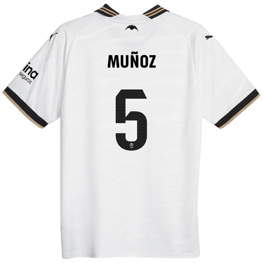 Dzieci Iván Muñoz #5 Biały Domowa Koszulka 2023/24 Koszulki Klubowe