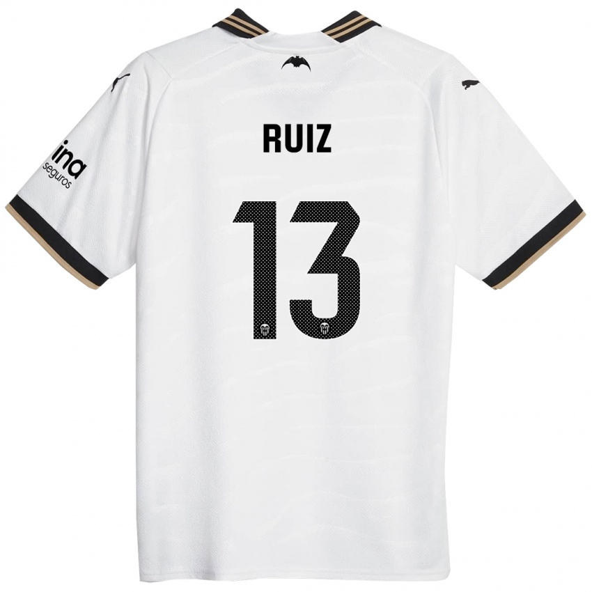 Dzieci Nil Ruiz #13 Biały Domowa Koszulka 2023/24 Koszulki Klubowe