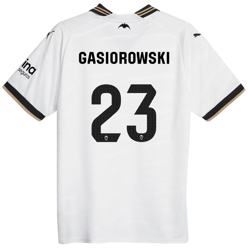 Dzieci Yarek Gasiorowski #23 Biały Domowa Koszulka 2023/24 Koszulki Klubowe