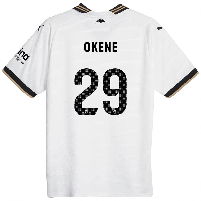 Dzieci Andrea Okene #29 Biały Domowa Koszulka 2023/24 Koszulki Klubowe