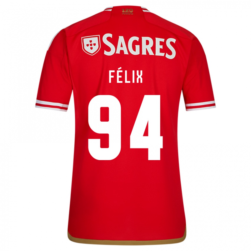Dzieci Hugo Félix #94 Czerwony Domowa Koszulka 2023/24 Koszulki Klubowe