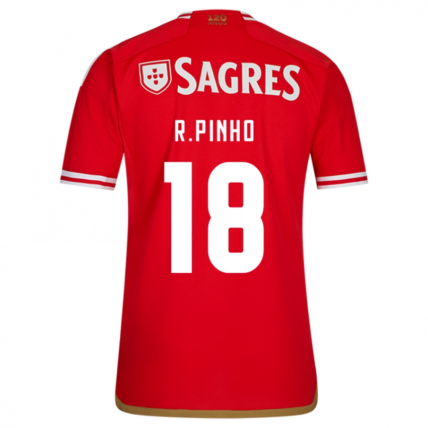 Dzieci Rodrigo Pinho #18 Czerwony Domowa Koszulka 2023/24 Koszulki Klubowe