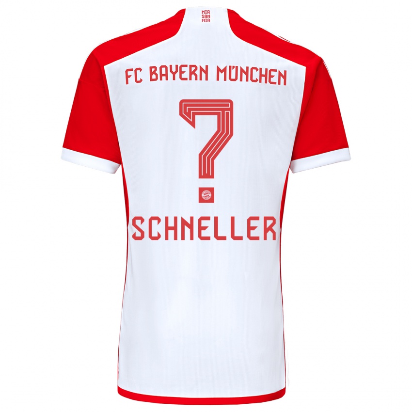 Dzieci Lukas Schneller #0 Czerwony Biały Domowa Koszulka 2023/24 Koszulki Klubowe