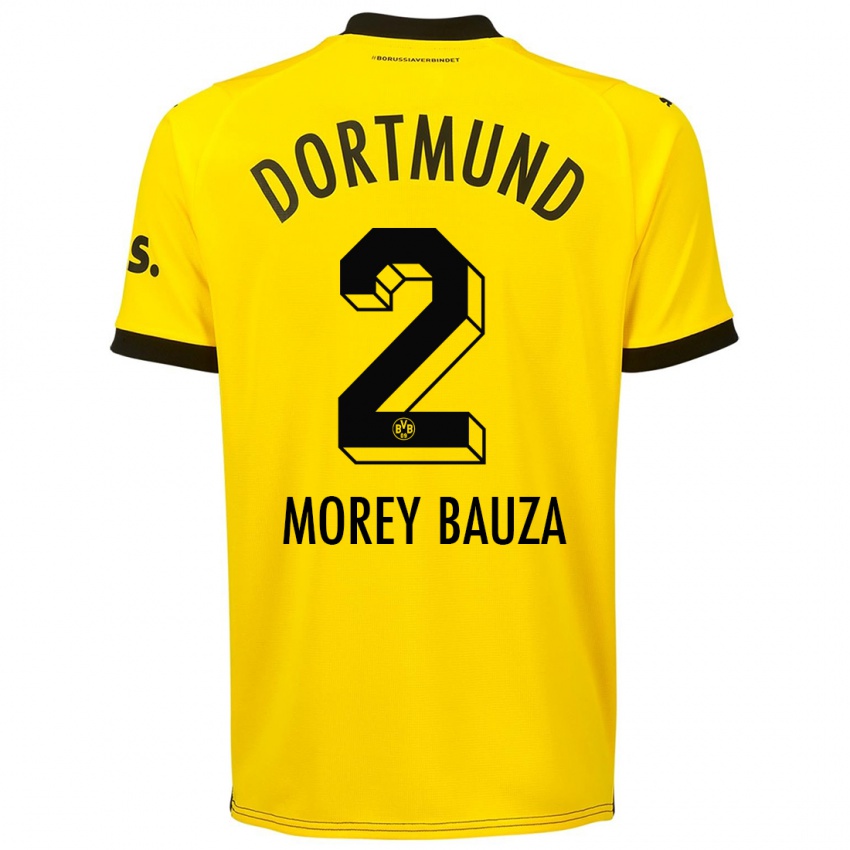 Dzieci Mateu Morey Bauza #2 Żółty Domowa Koszulka 2023/24 Koszulki Klubowe
