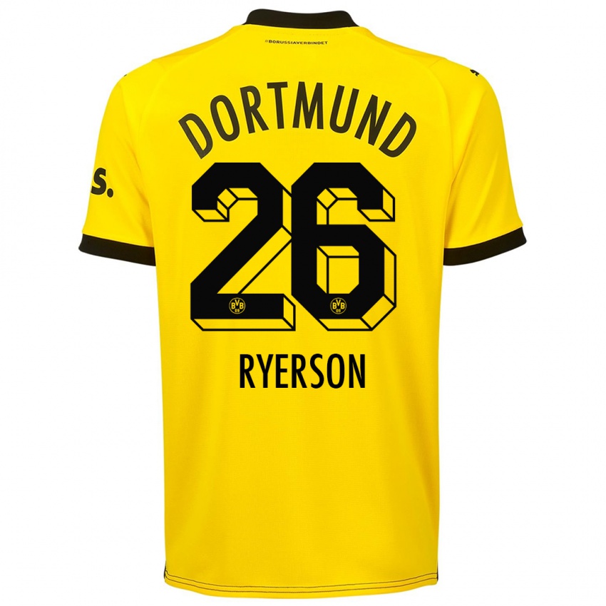 Dzieci Julian Ryerson #26 Żółty Domowa Koszulka 2023/24 Koszulki Klubowe