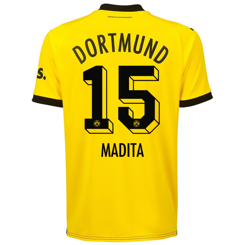 Dzieci Kohorst Madita #15 Żółty Domowa Koszulka 2023/24 Koszulki Klubowe