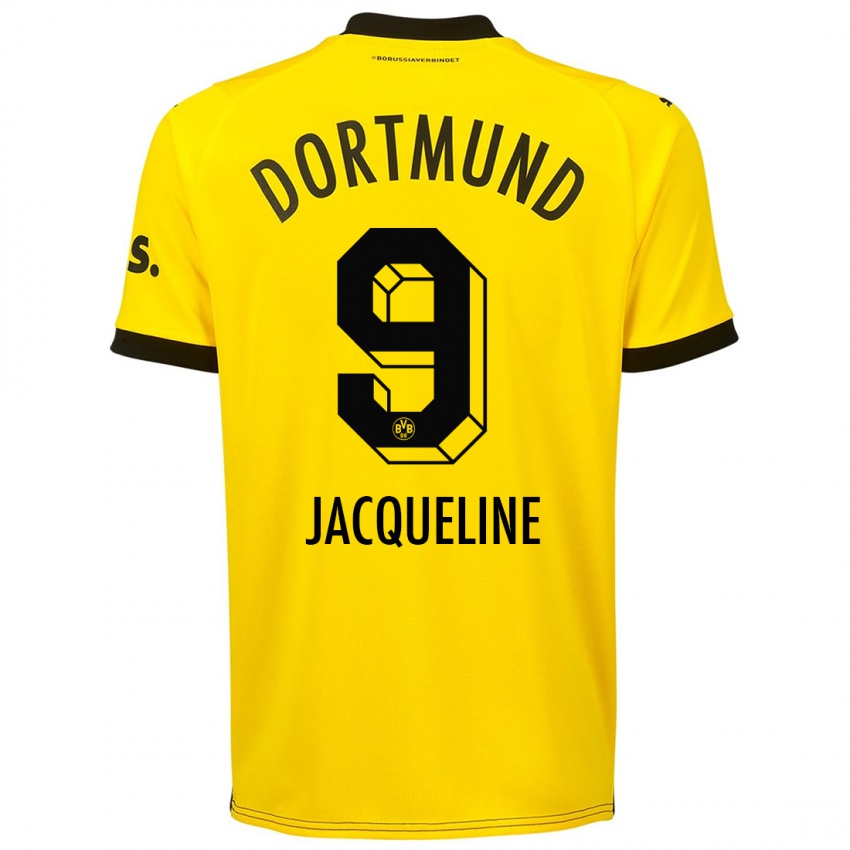 Dzieci Moreno Jacqueline #9 Żółty Domowa Koszulka 2023/24 Koszulki Klubowe