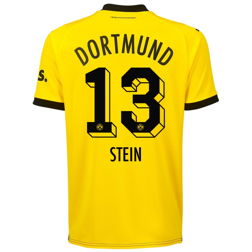 Dzieci Daniel Stein #13 Żółty Domowa Koszulka 2023/24 Koszulki Klubowe