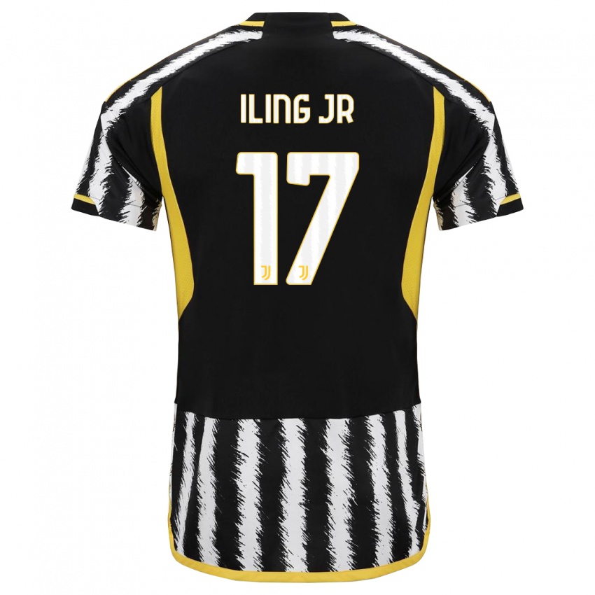 Dzieci Samuel Iling-Junior #17 Czarny Biały Domowa Koszulka 2023/24 Koszulki Klubowe