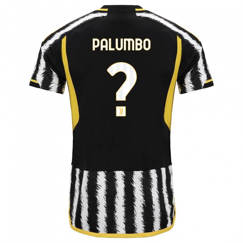 Dzieci Martin Palumbo #0 Czarny Biały Domowa Koszulka 2023/24 Koszulki Klubowe