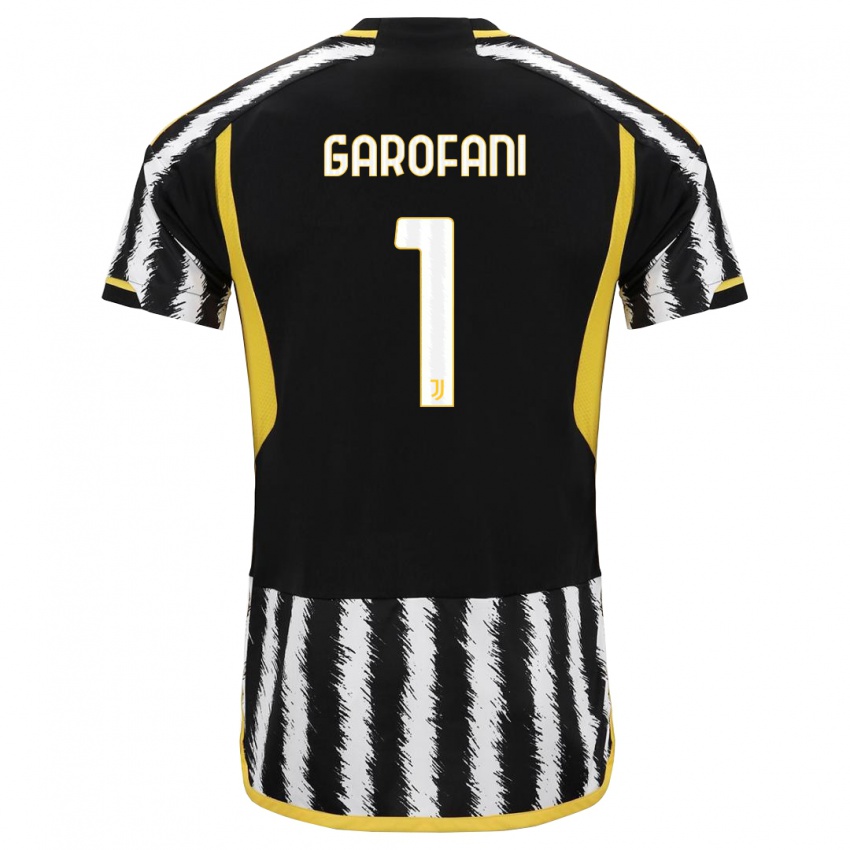 Dzieci Giovanni Garofani #1 Czarny Biały Domowa Koszulka 2023/24 Koszulki Klubowe