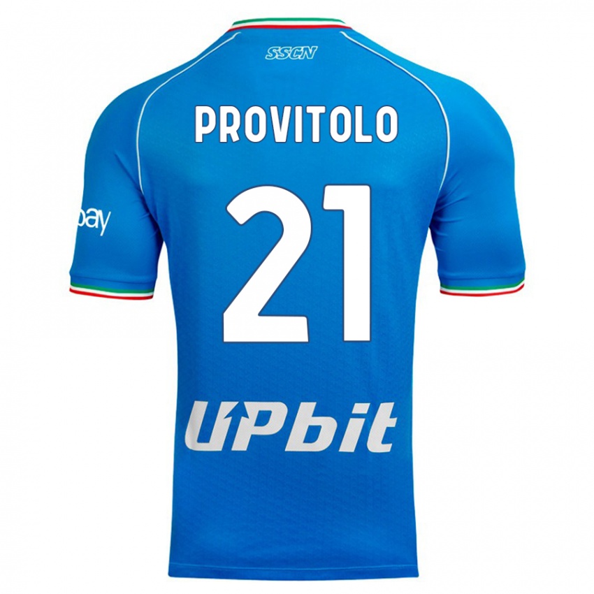 Dzieci Vincenzo Provitolo #21 Niebieskie Niebo Domowa Koszulka 2023/24 Koszulki Klubowe