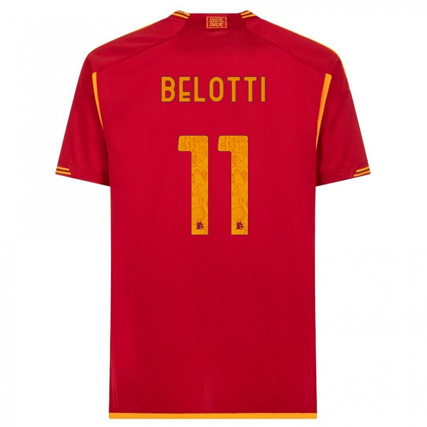 Dzieci Andrea Belotti #11 Czerwony Domowa Koszulka 2023/24 Koszulki Klubowe