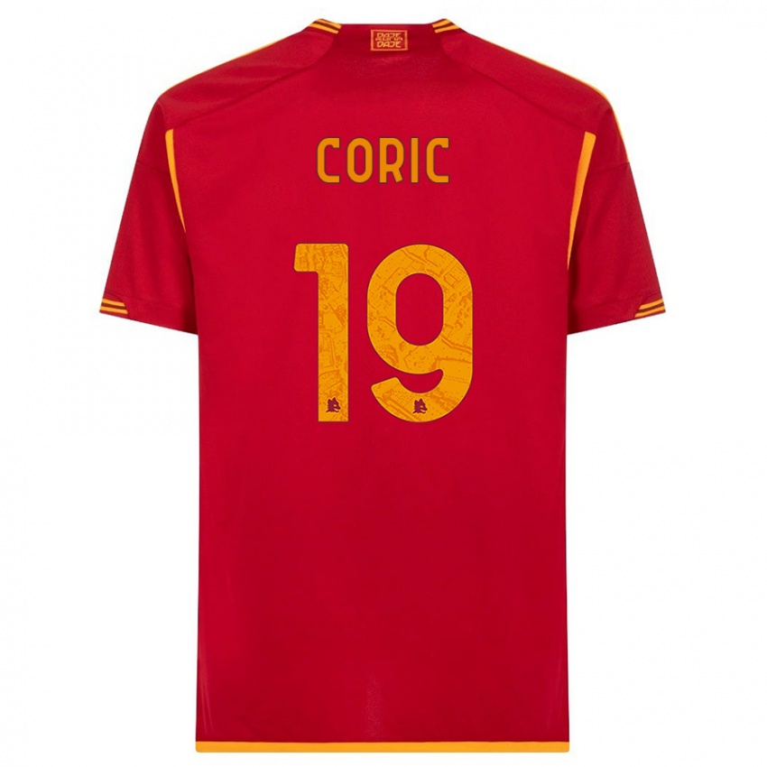 Dzieci Ante Coric #19 Czerwony Domowa Koszulka 2023/24 Koszulki Klubowe
