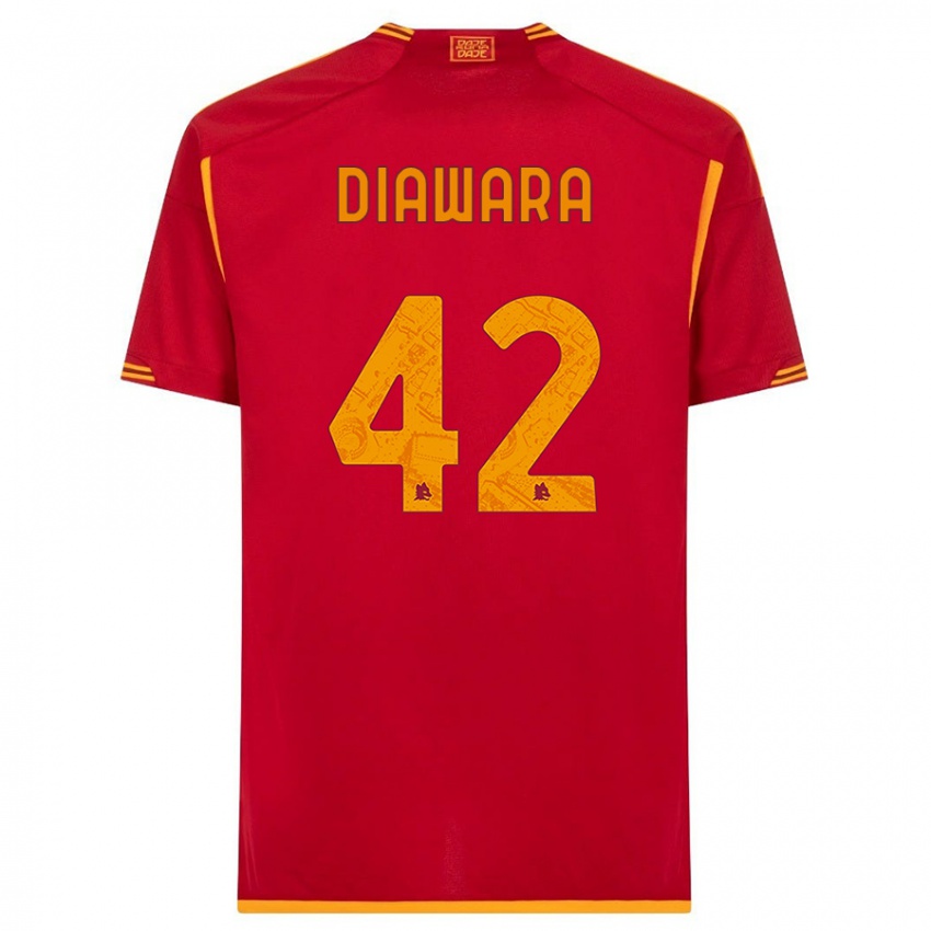 Dzieci Amadou Diawara #42 Czerwony Domowa Koszulka 2023/24 Koszulki Klubowe