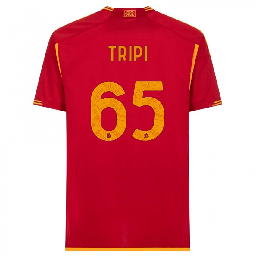 Dzieci Filippo Tripi #65 Czerwony Domowa Koszulka 2023/24 Koszulki Klubowe
