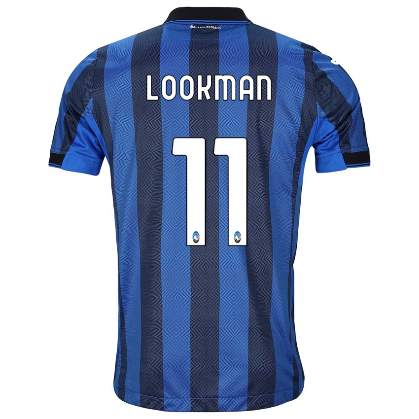 Dzieci Ademola Lookman #11 Czarno-Niebieski Domowa Koszulka 2023/24 Koszulki Klubowe
