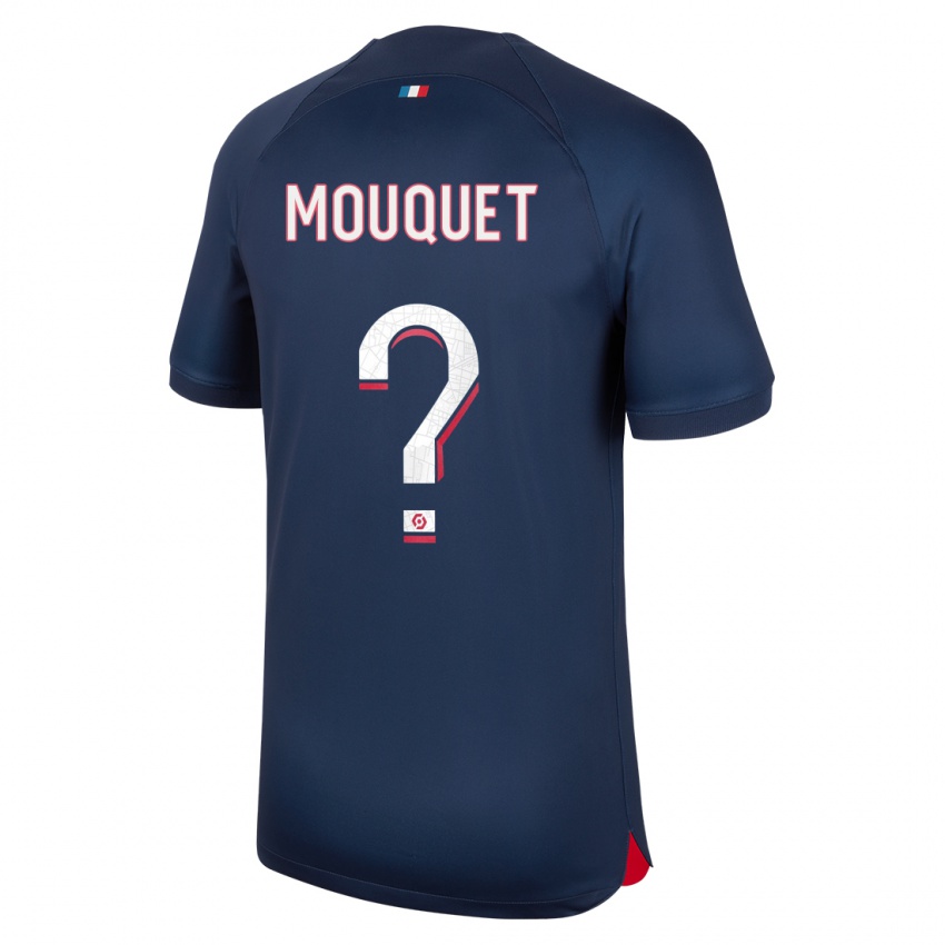 Dzieci Louis Mouquet #0 Niebieski Czerwony Domowa Koszulka 2023/24 Koszulki Klubowe
