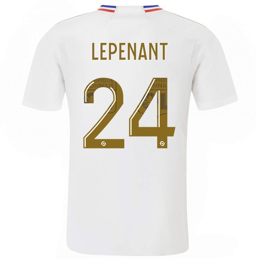 Dzieci Johann Lepenant #24 Biały Domowa Koszulka 2023/24 Koszulki Klubowe