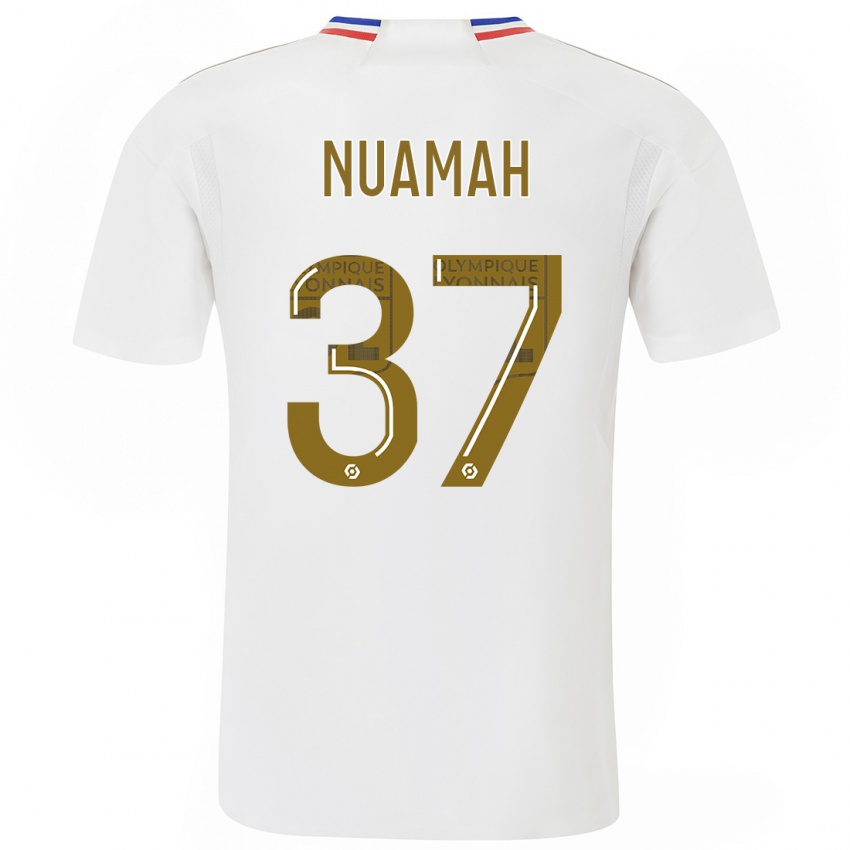 Dzieci Ernest Nuamah #37 Biały Domowa Koszulka 2023/24 Koszulki Klubowe
