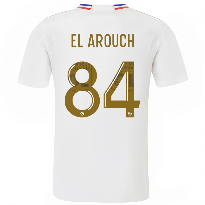 Dzieci Mohamed El Arouch #84 Biały Domowa Koszulka 2023/24 Koszulki Klubowe
