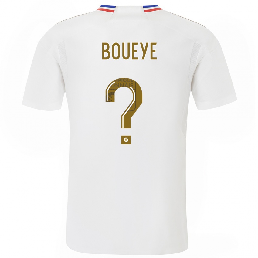 Dzieci Philippe Boueye #0 Biały Domowa Koszulka 2023/24 Koszulki Klubowe