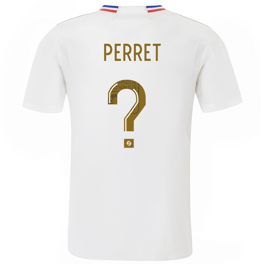 Dzieci Romain Perret #0 Biały Domowa Koszulka 2023/24 Koszulki Klubowe
