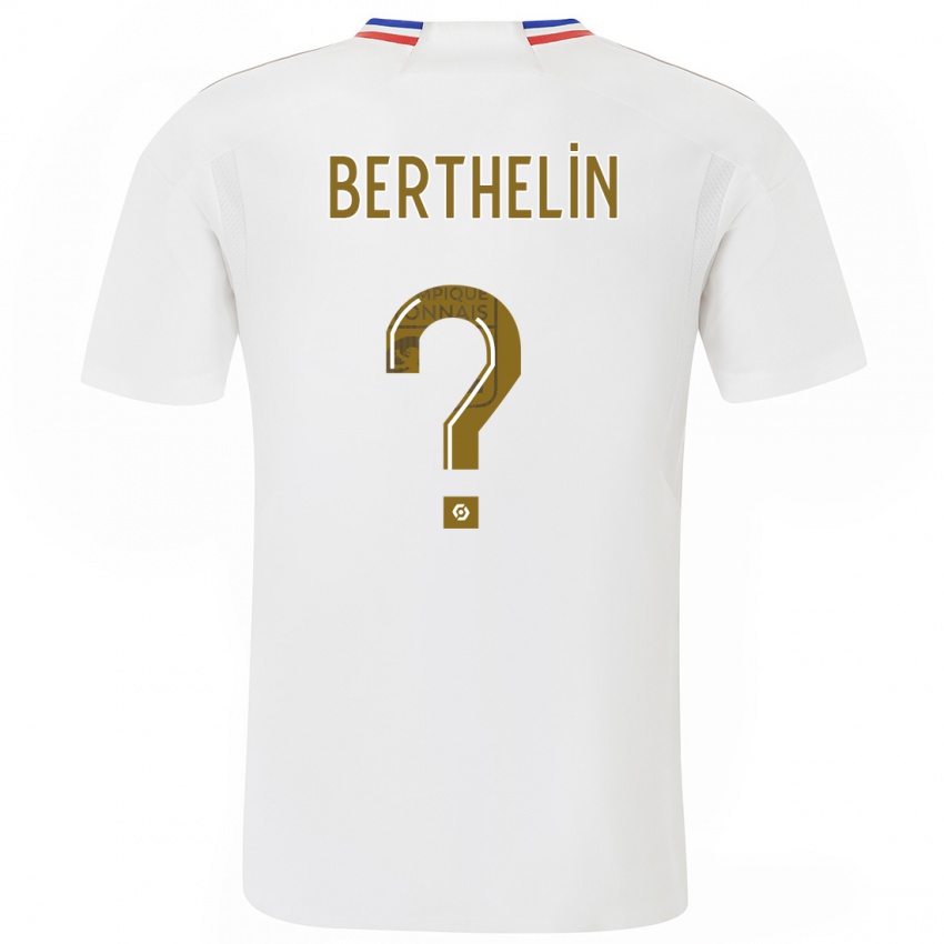 Dzieci Romain Berthelin #0 Biały Domowa Koszulka 2023/24 Koszulki Klubowe