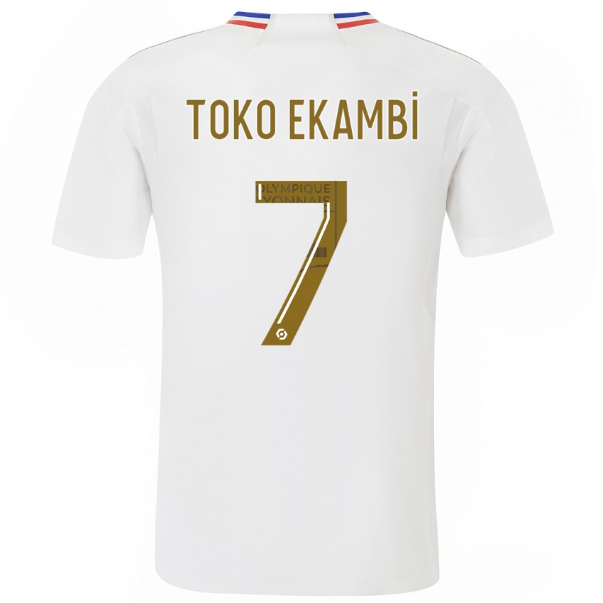 Dzieci Karl Toko Ekambi #7 Biały Domowa Koszulka 2023/24 Koszulki Klubowe