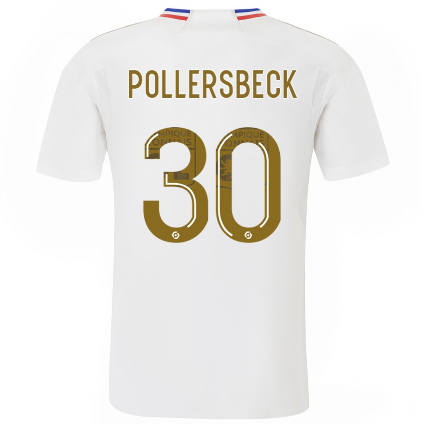 Dzieci Julian Pollersbeck #30 Biały Domowa Koszulka 2023/24 Koszulki Klubowe