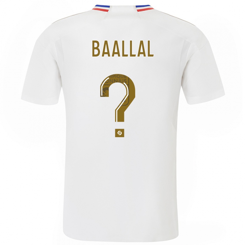 Dzieci Abdellah Baallal #0 Biały Domowa Koszulka 2023/24 Koszulki Klubowe