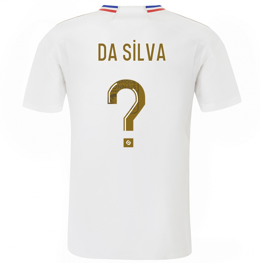 Dzieci Florent Da Silva #0 Biały Domowa Koszulka 2023/24 Koszulki Klubowe