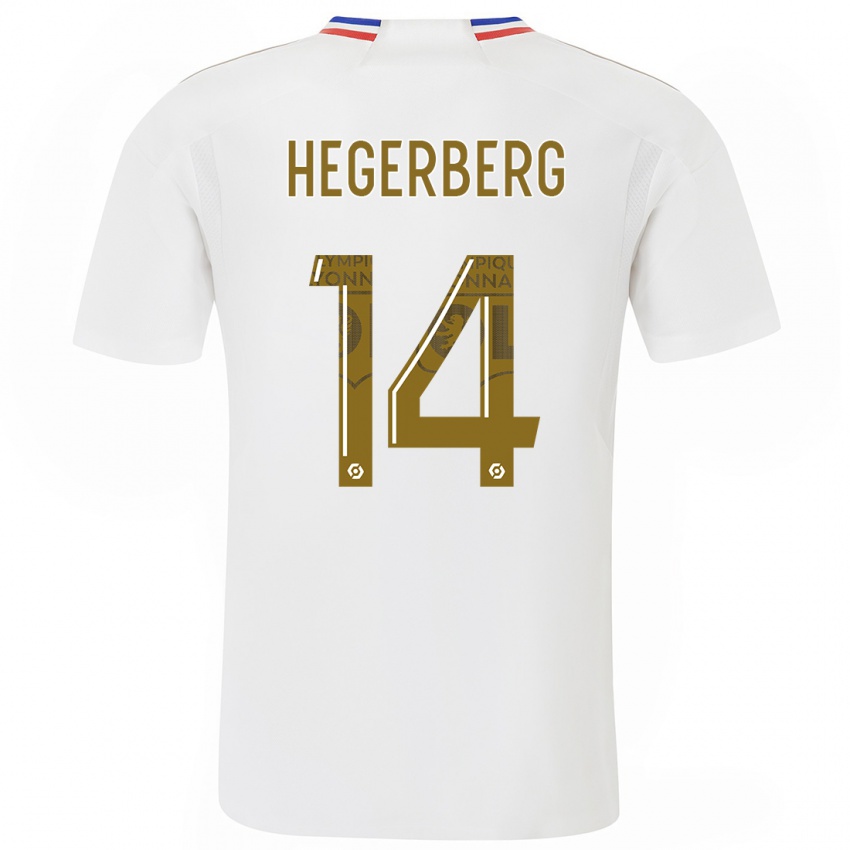 Dzieci Ada Hegerberg #14 Biały Domowa Koszulka 2023/24 Koszulki Klubowe