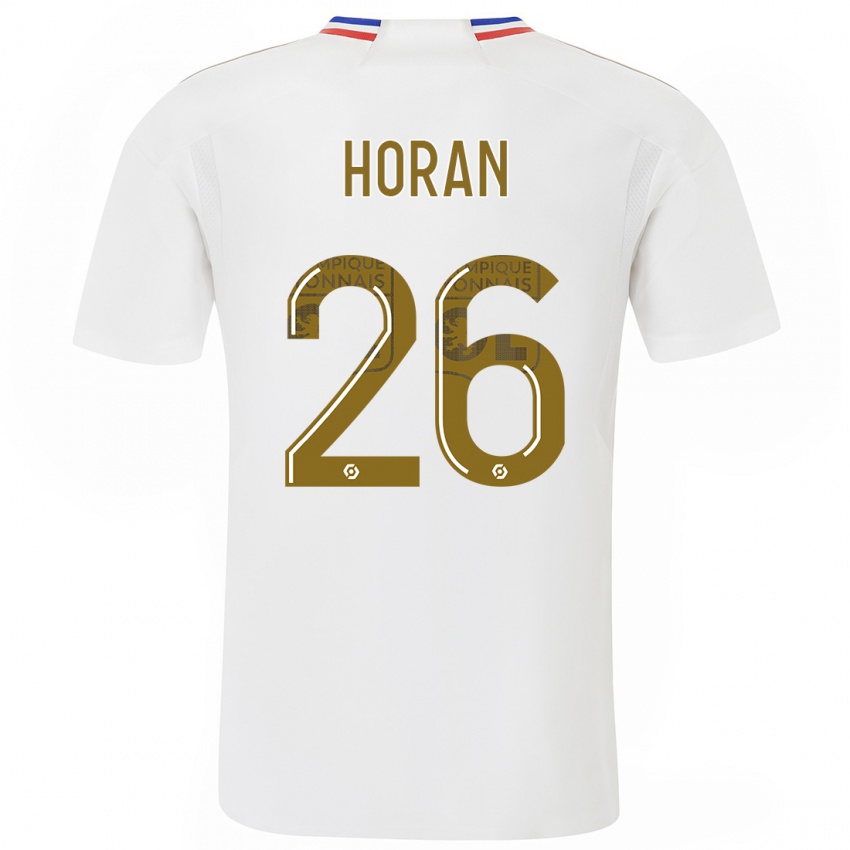 Dzieci Lindsey Horan #26 Biały Domowa Koszulka 2023/24 Koszulki Klubowe