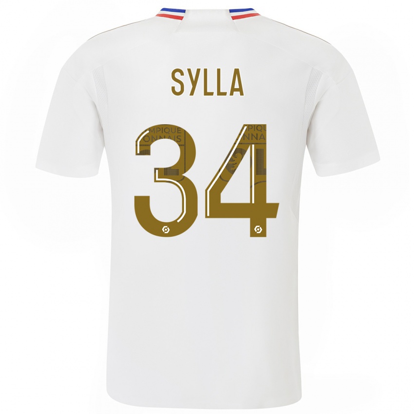 Dzieci Kysha Sylla #34 Biały Domowa Koszulka 2023/24 Koszulki Klubowe