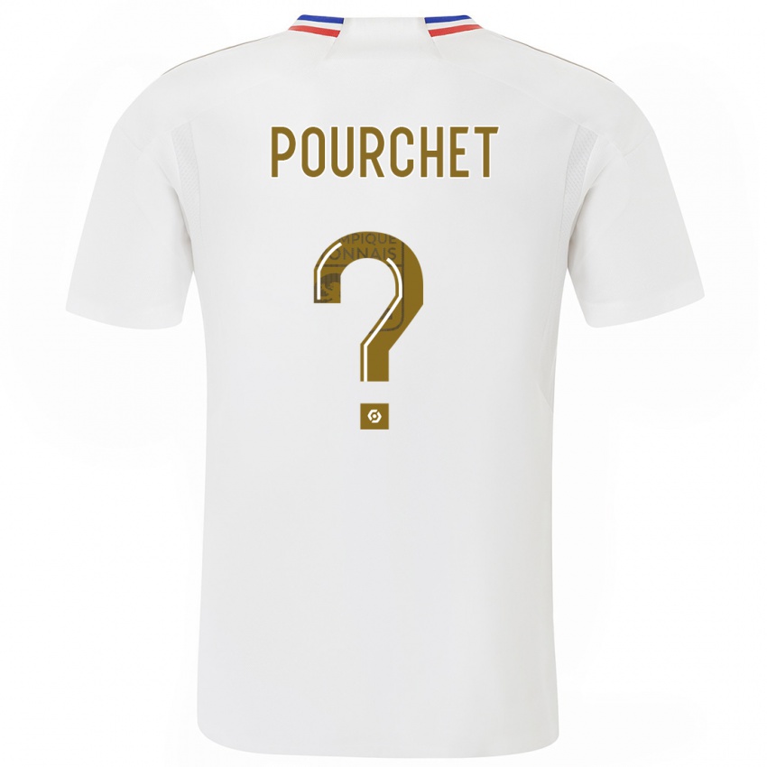 Dzieci Esteban Pourchet #0 Biały Domowa Koszulka 2023/24 Koszulki Klubowe