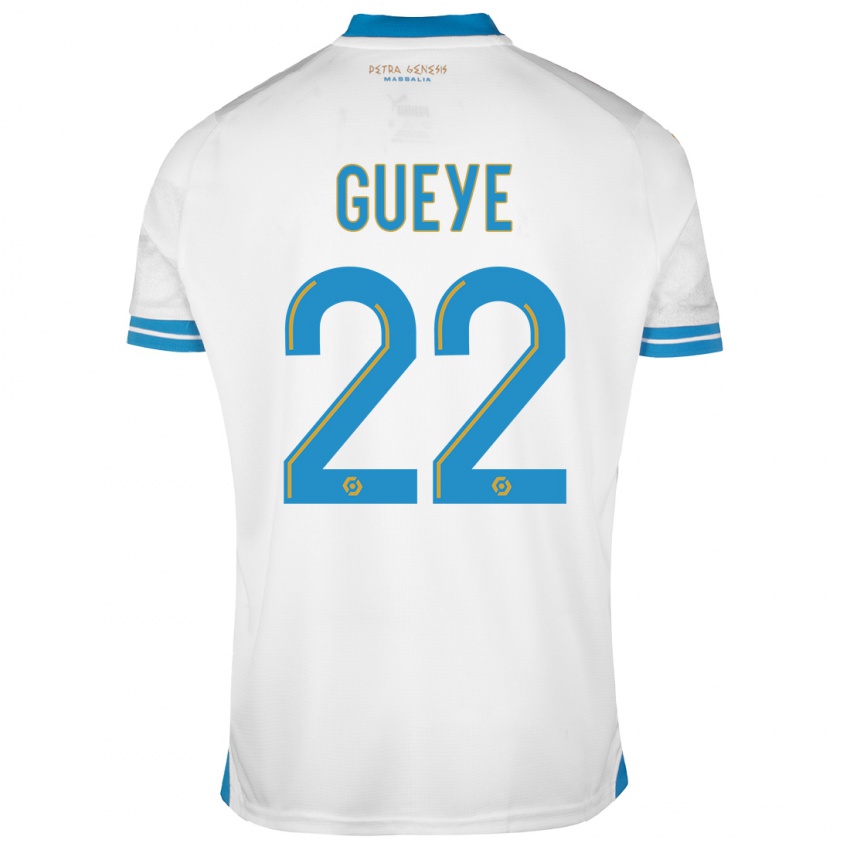 Dzieci Pape Gueye #22 Biały Domowa Koszulka 2023/24 Koszulki Klubowe